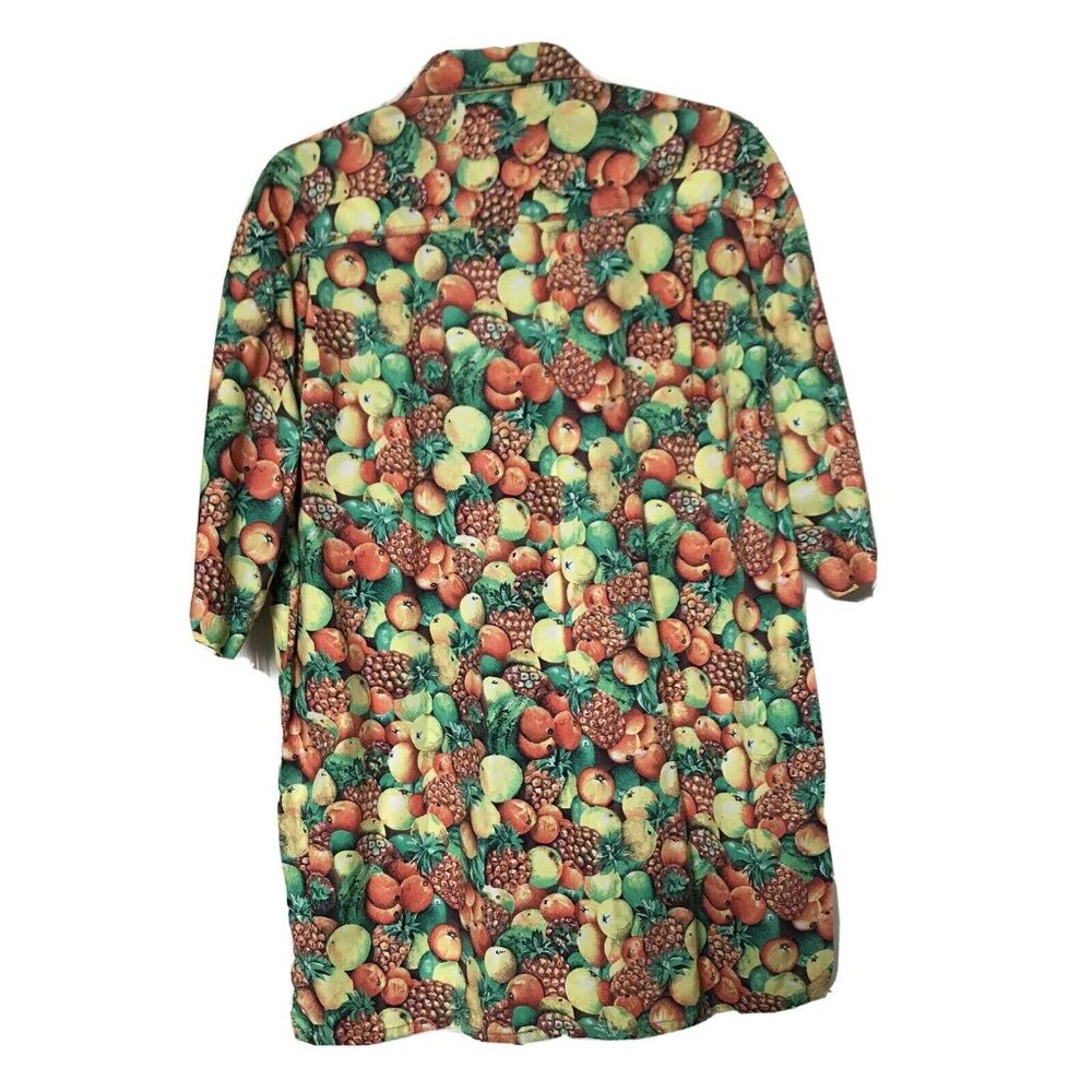 Vintage Elsbach Fruit Print Hawaiian Camp Shirt EU 39/40 Fits Large Cotton - Picture 2 of 9